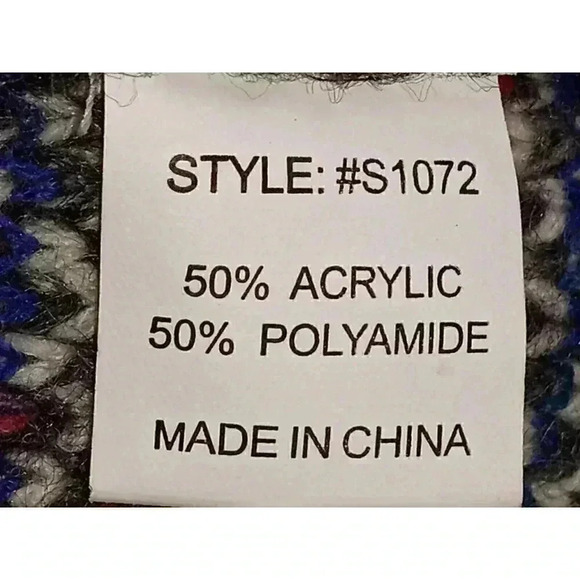 JODIFL Womens Sweater Multicolor Long Sleeve Open Front Fair Isle Cardigan M - Picture 9 of 10